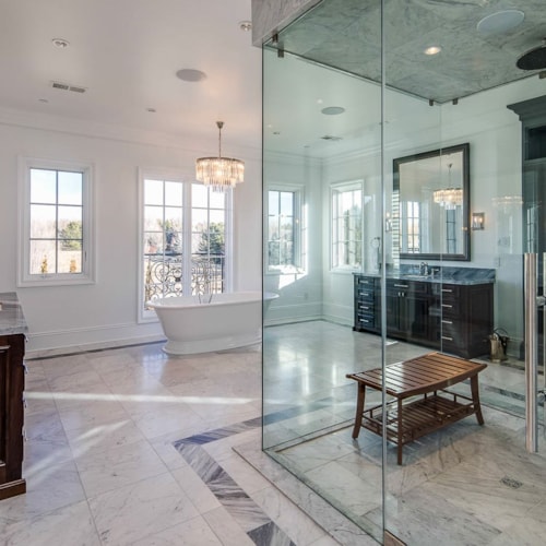 Luxury Bathroom with Glass Shower