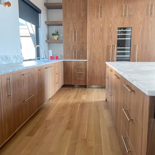 A Walnut Kitchen in a New Home