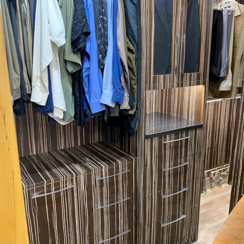 Custom Closet with Ebony Cabinetry