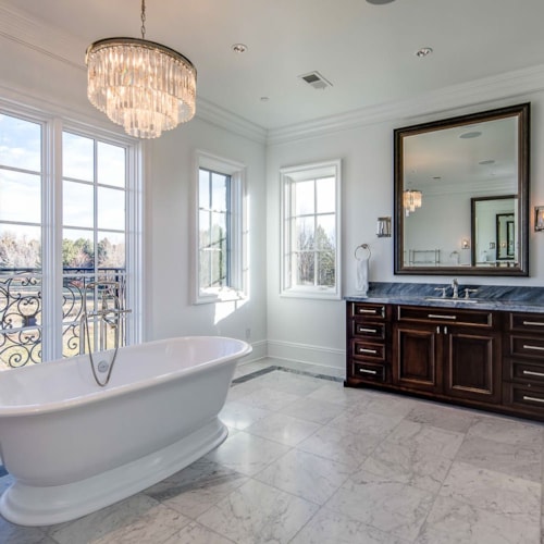 Luxury Bathroom with Freestanding Tub
